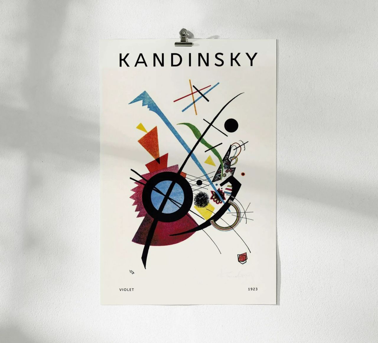 Kandinsky - Violet poster van Vintage by JUNIQE