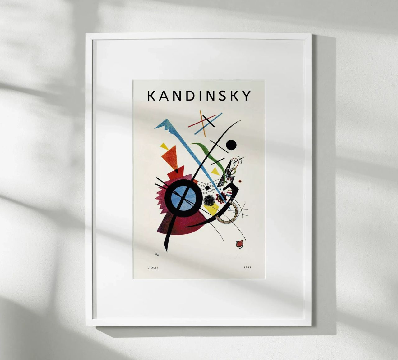Kandinsky - Violet poster van Vintage by JUNIQE