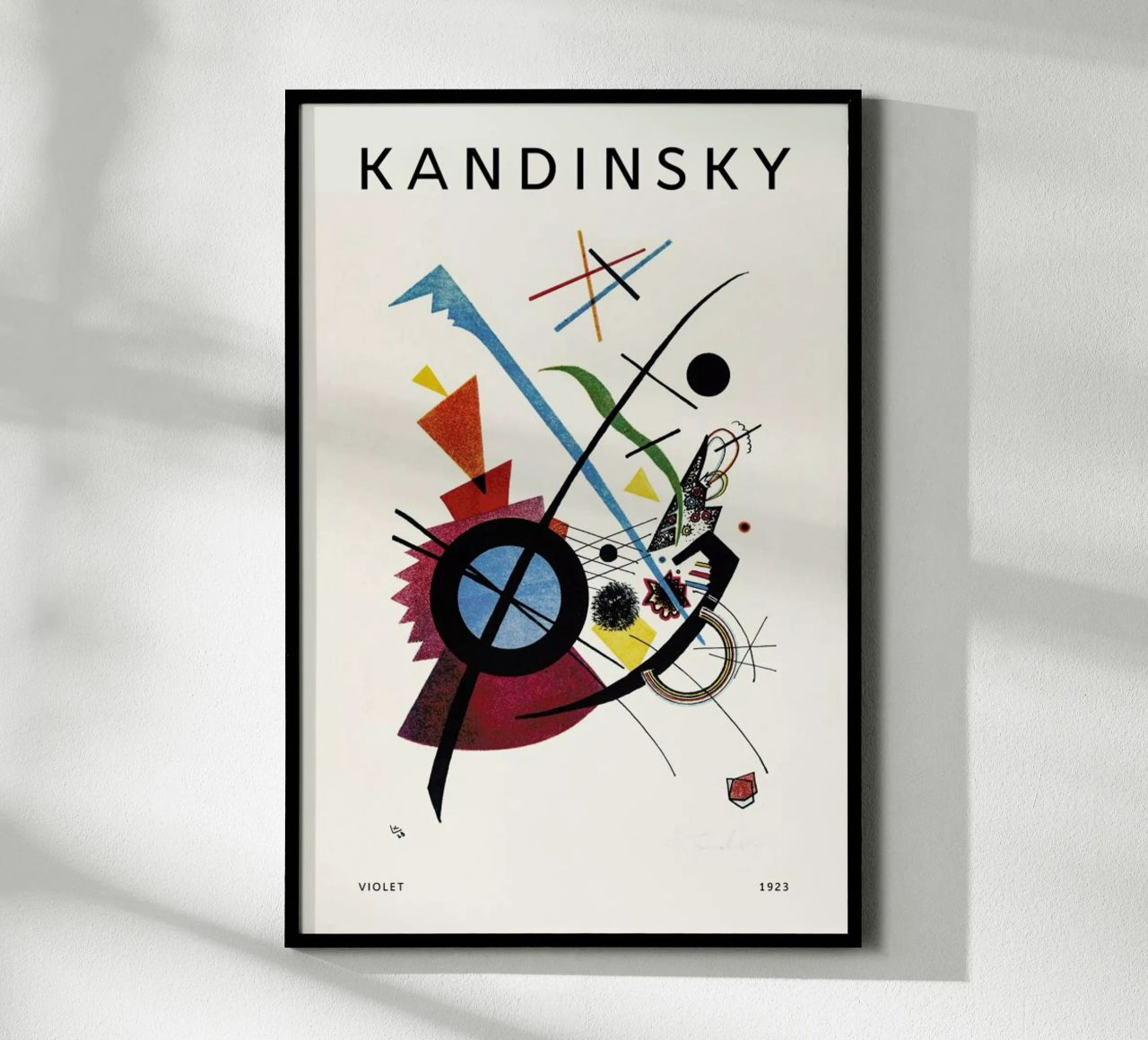 Kandinsky - Violet poster van Vintage by JUNIQE