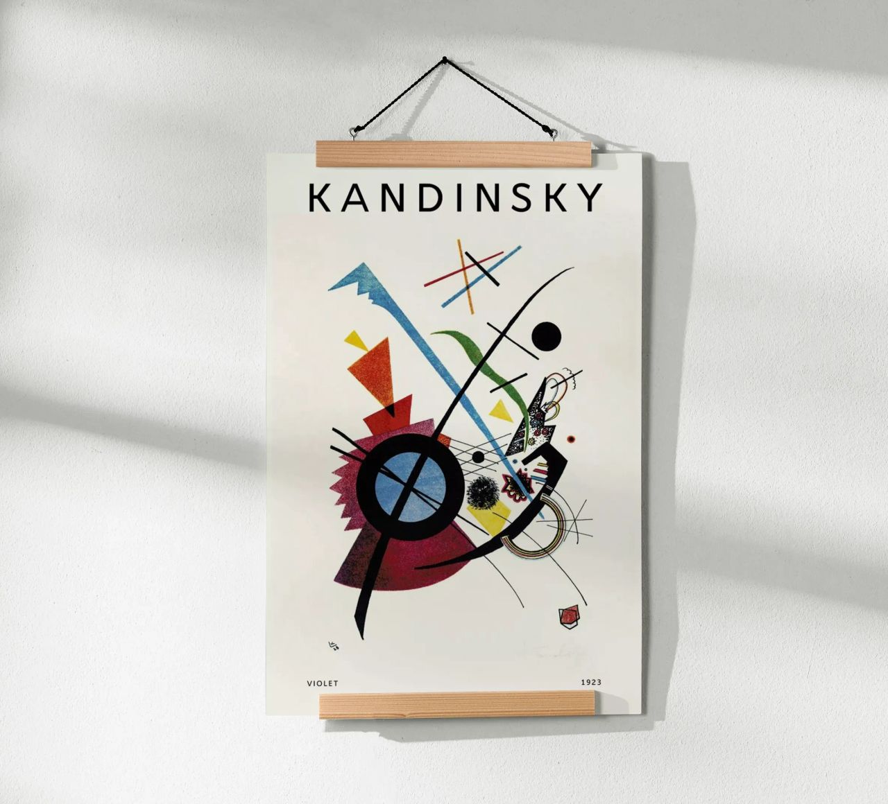 Kandinsky - Violet poster van Vintage by JUNIQE