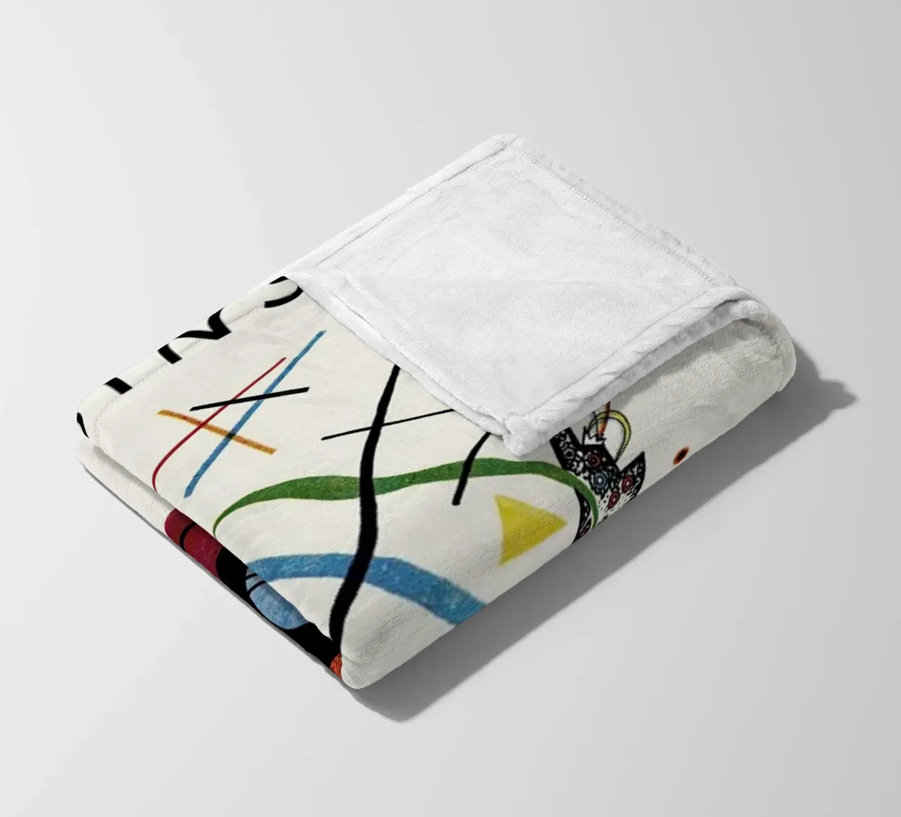 Kandinsky - Violet coperta in pile da Vintage by JUNIQE