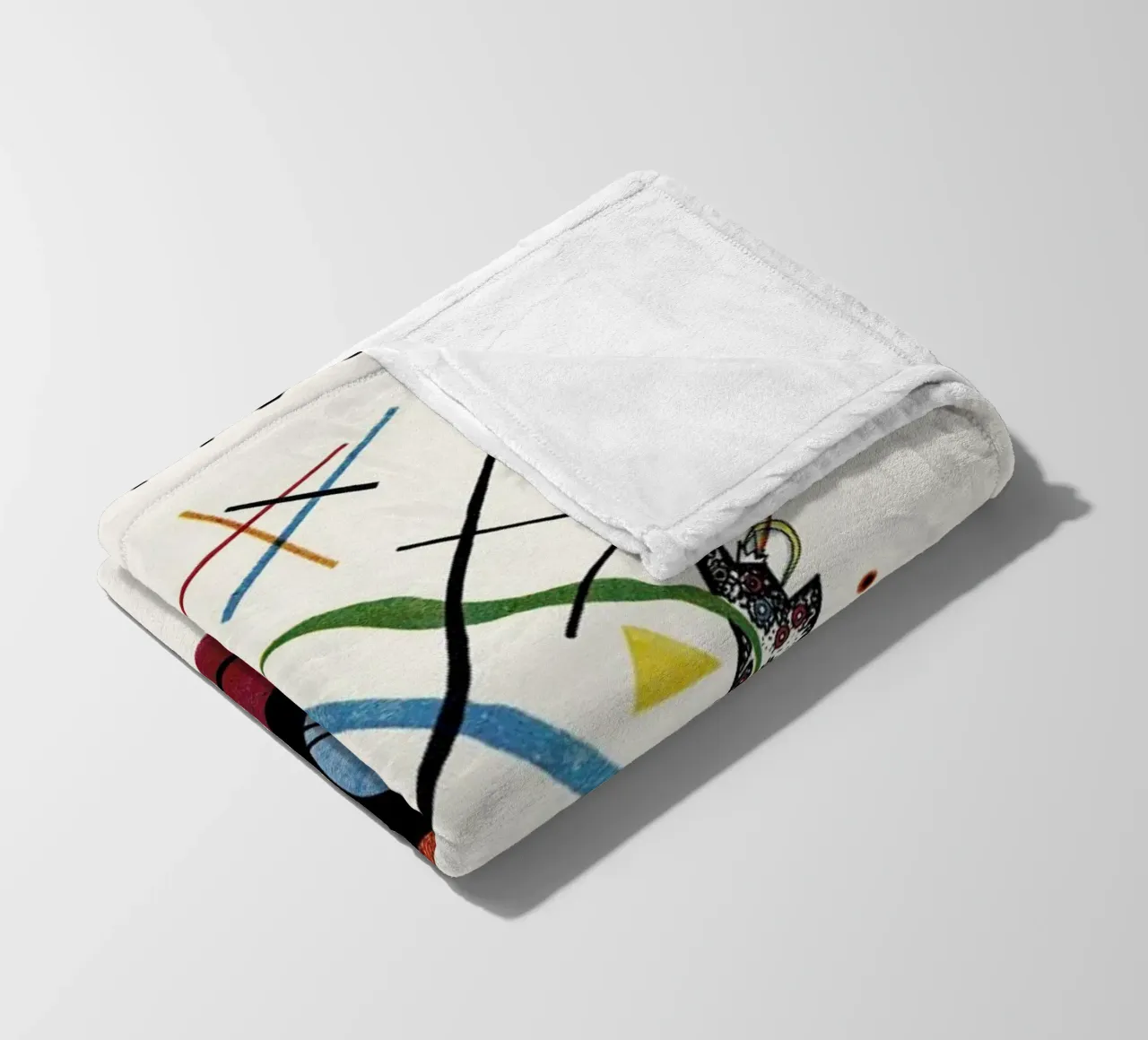 Kandinsky - Violet coperta in pile da Vintage by JUNIQE