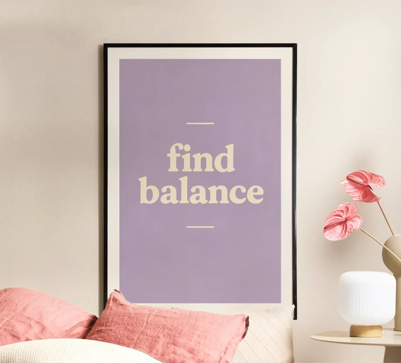 Find Balance (Purple) poster da treechild