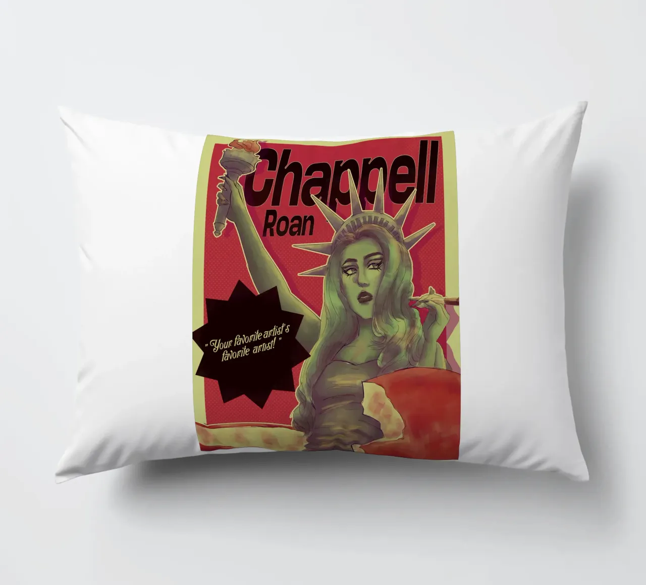 Iconic Liberty Chappell Roan Poster decorative cushion by ardala guller