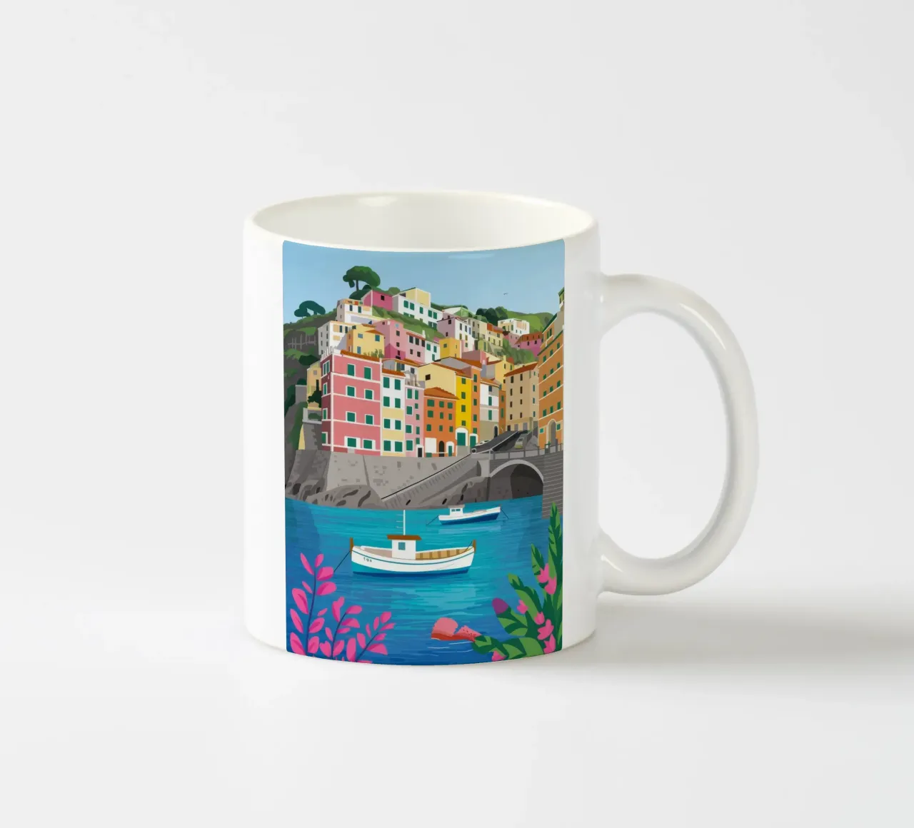 Cinque Terre Mare tazza in ceramica da Paez Harmony