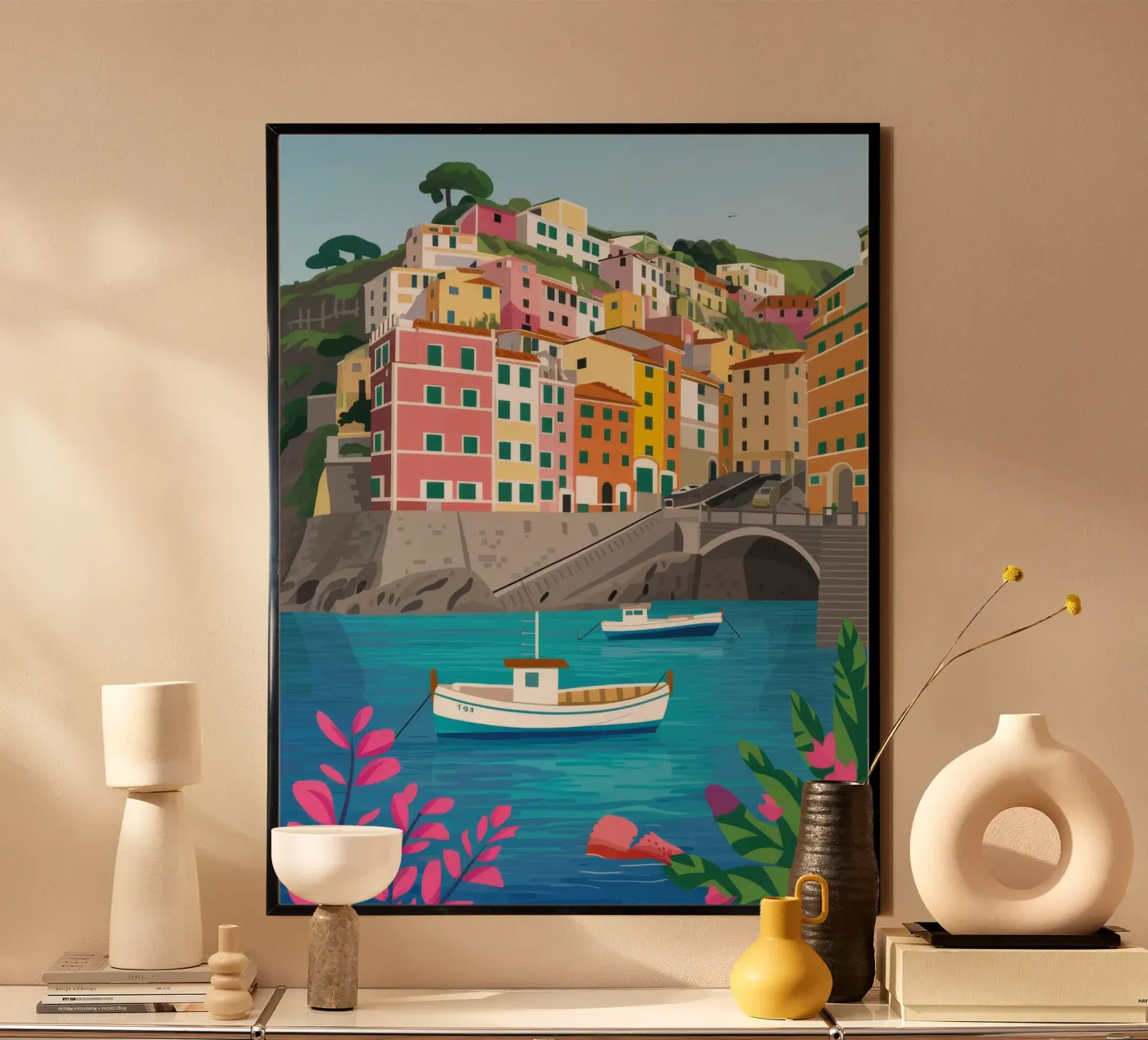 Cinque Terre Mare poster da Paez Harmony