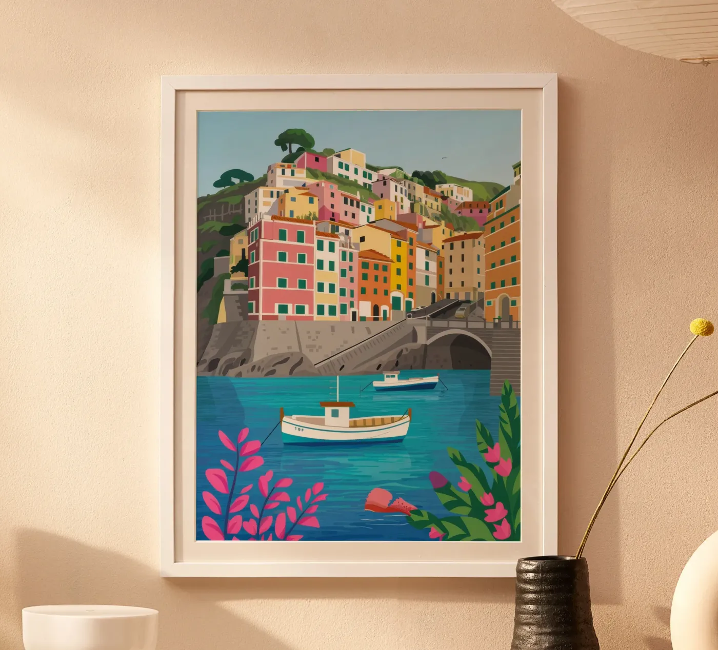 Cinque Terre Mare poster da Paez Harmony