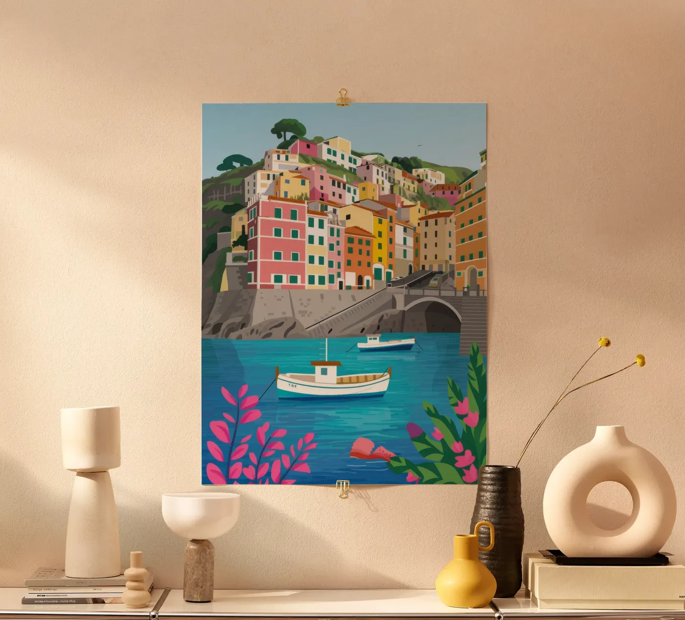 Cinque Terre Mare poster da Paez Harmony