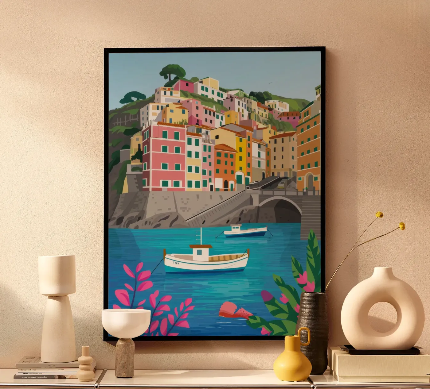 Cinque Terre Mare poster da Paez Harmony