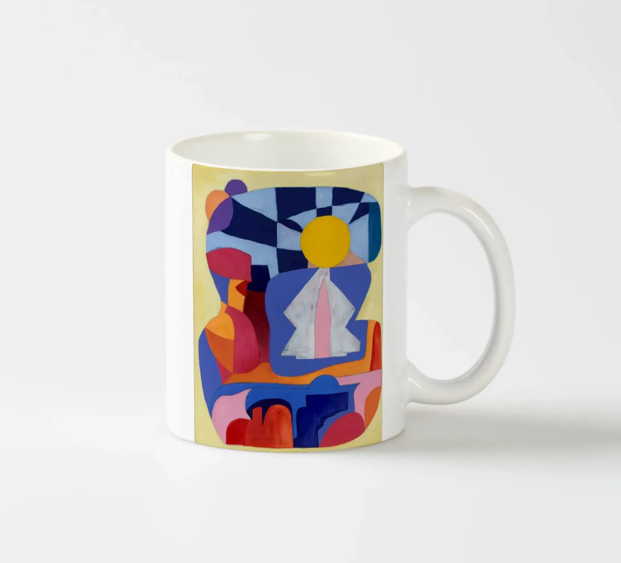 Geometric Social Scene tazza in ceramica da Lush Essence