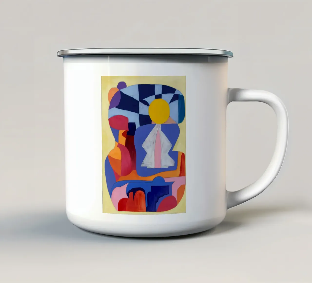 Geometric Social Scene tazza in smalto da Lush Essence