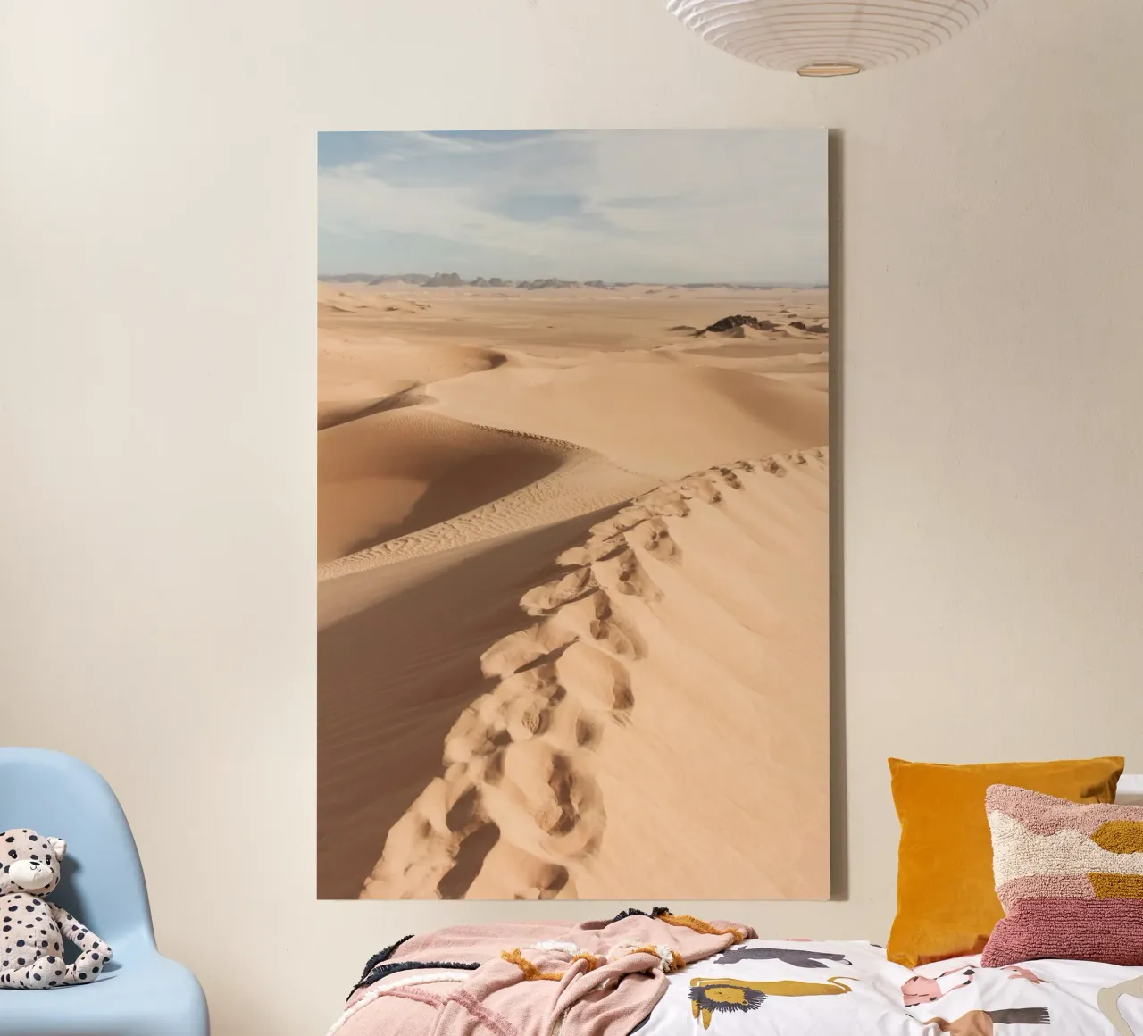 Walking through the dunes tela con Cornice a cassetta da photolovers