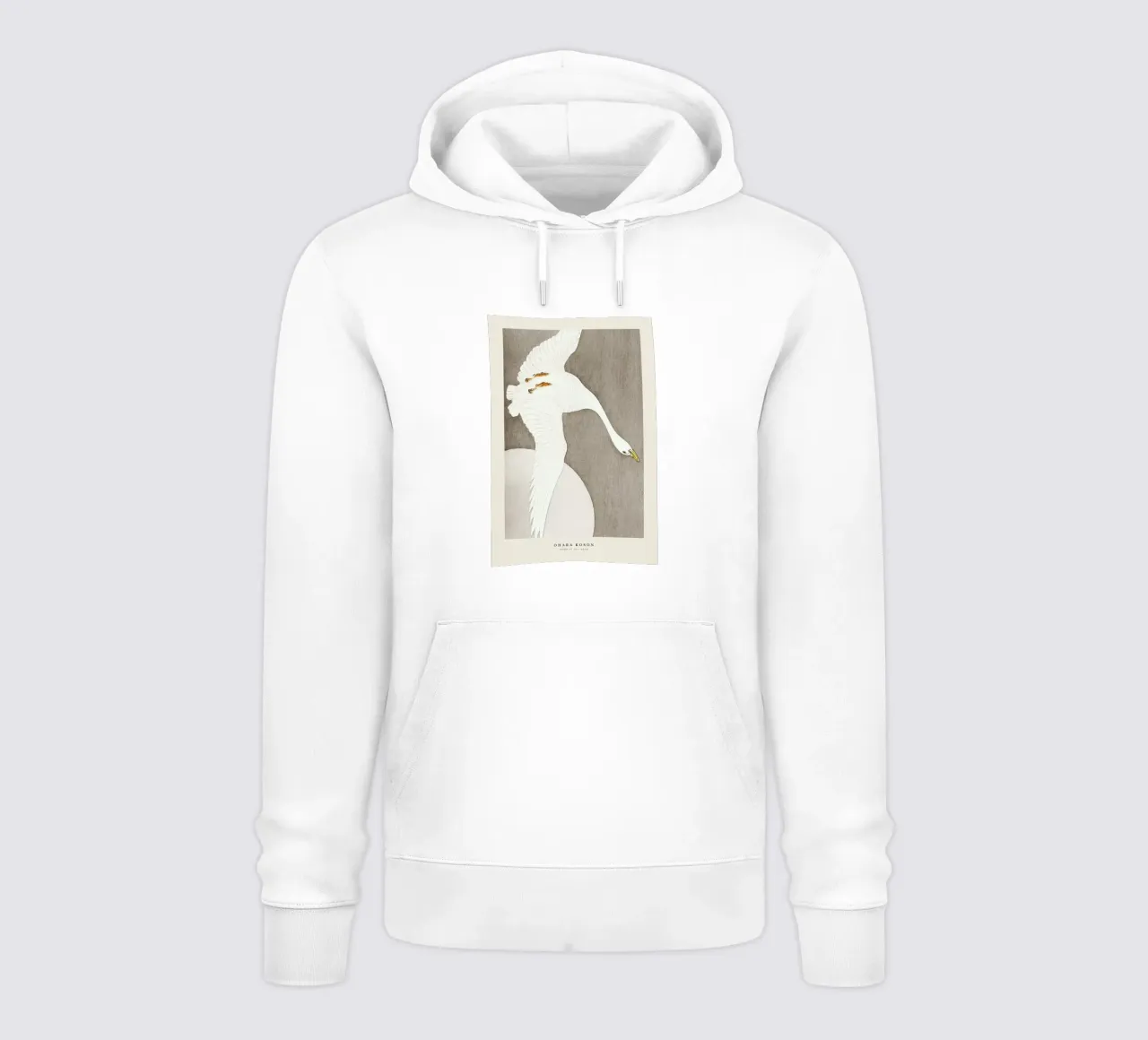 Koson - Goose at Full Moon felpa con cappuccio da Vintage by JUNIQE