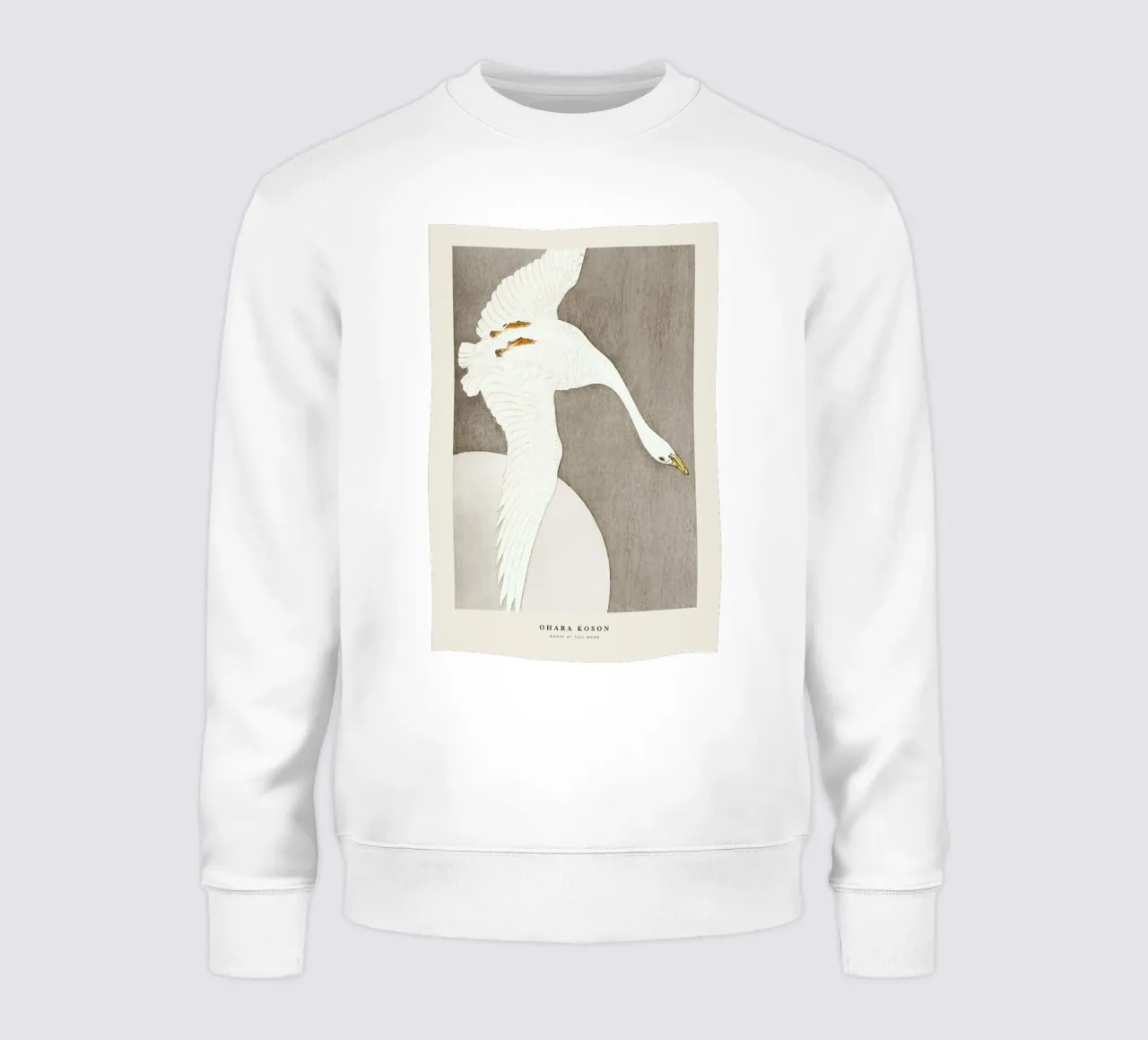 Koson - Goose at Full Moon felpa da Vintage by JUNIQE