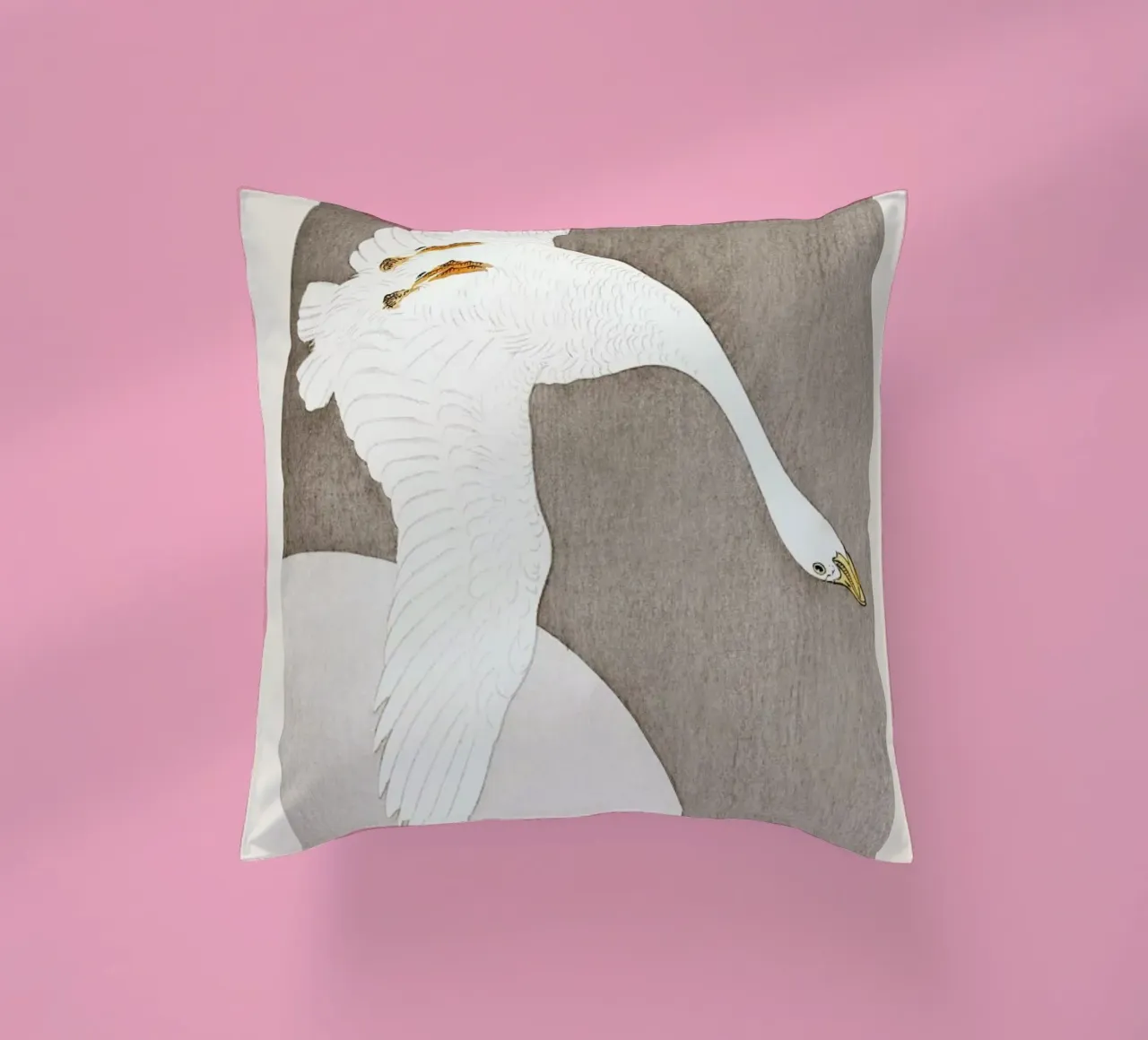 Koson - Goose at Full Moon cuscino da Vintage by JUNIQE