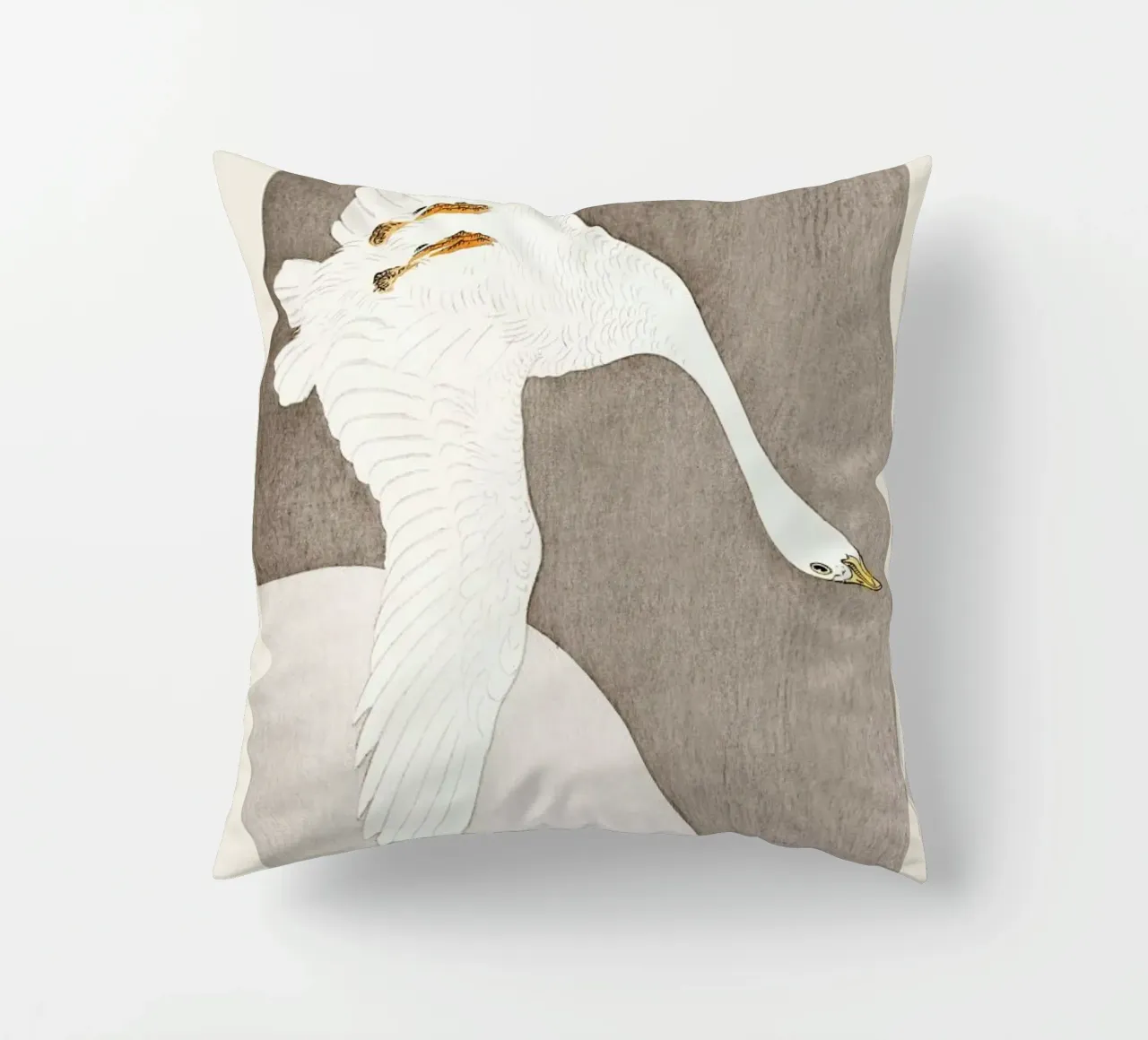 Koson - Goose at Full Moon cuscino da Vintage by JUNIQE