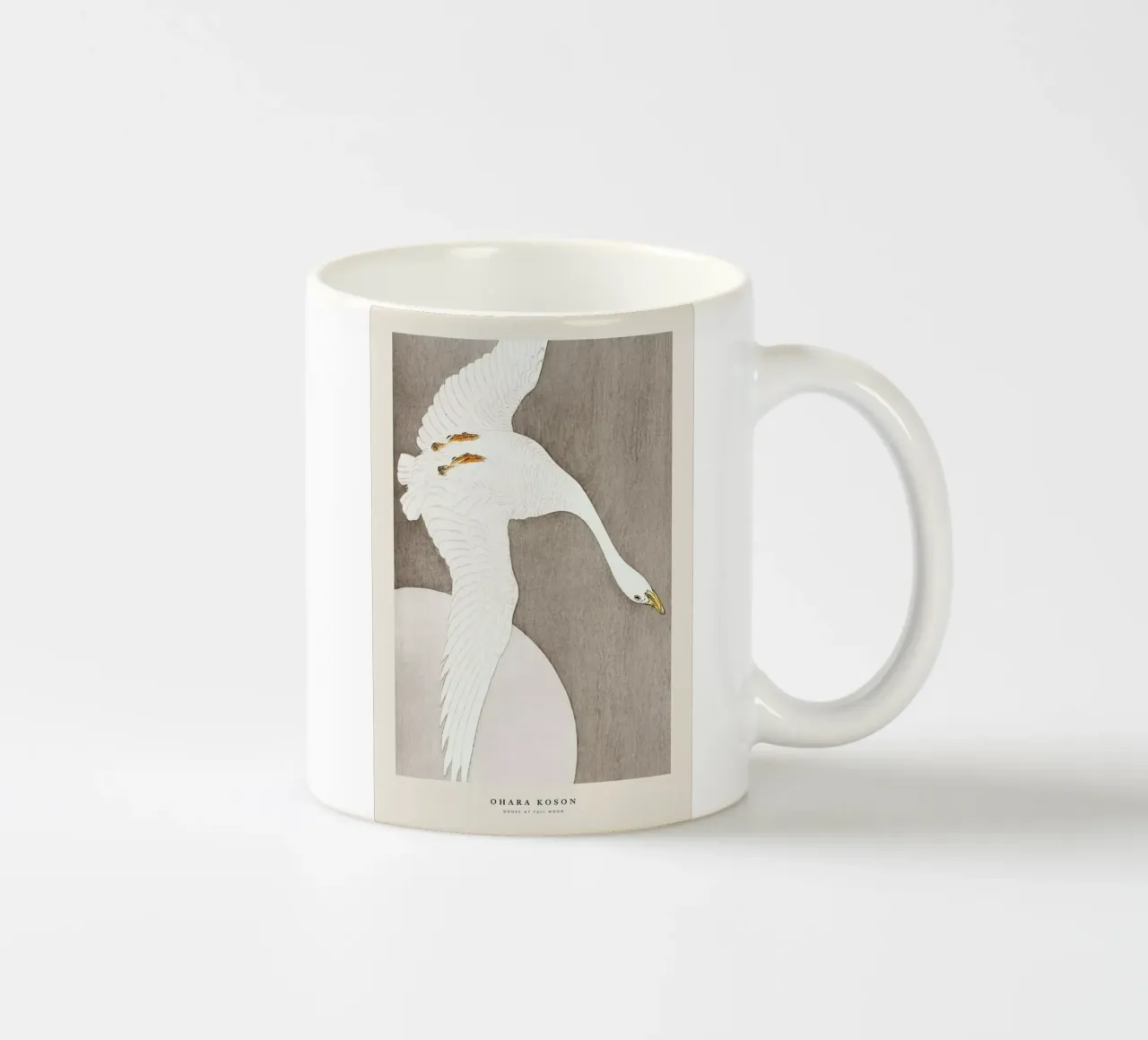 Koson - Goose at Full Moon tazza in ceramica da Vintage by JUNIQE
