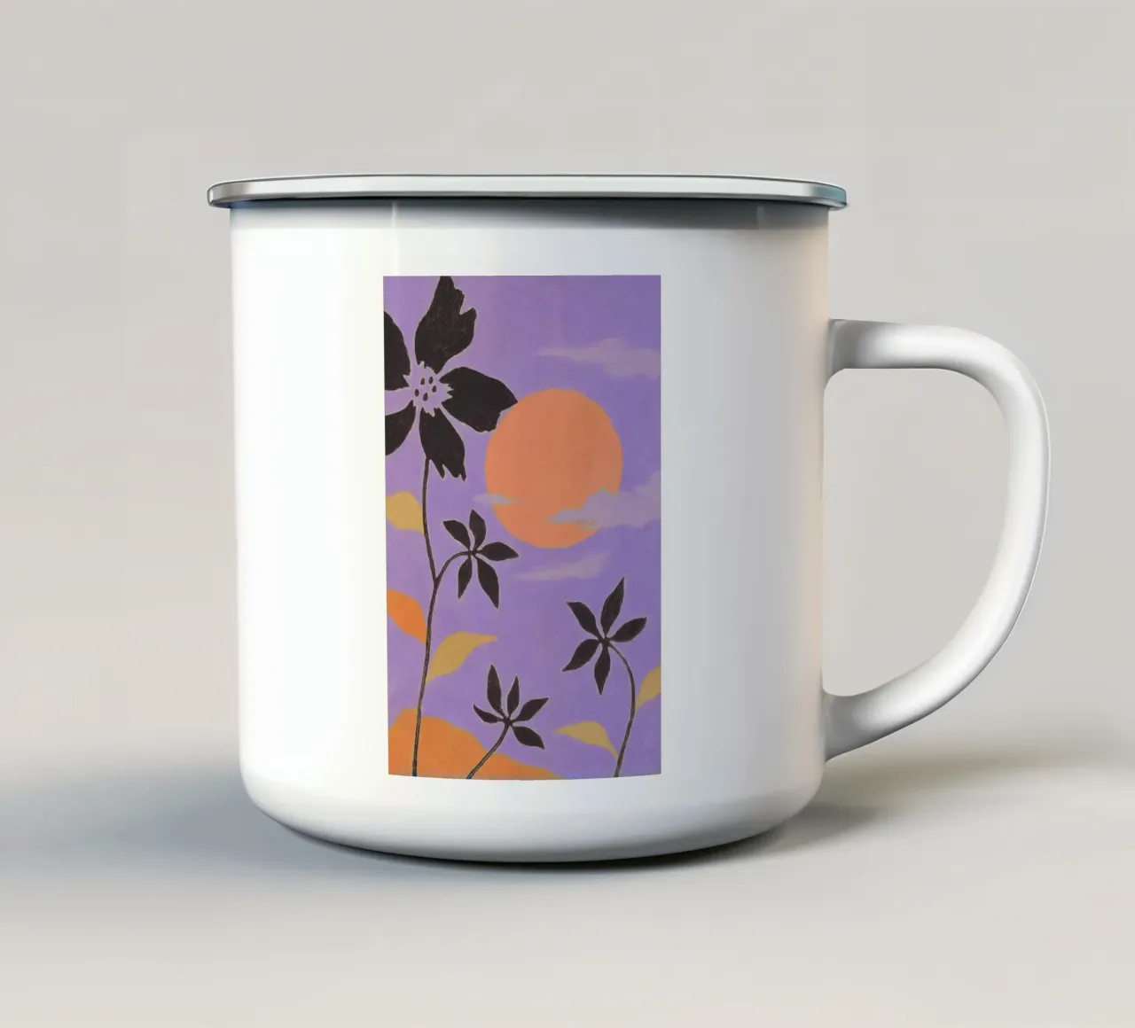 Purple Sunset tazza in smalto da treechild