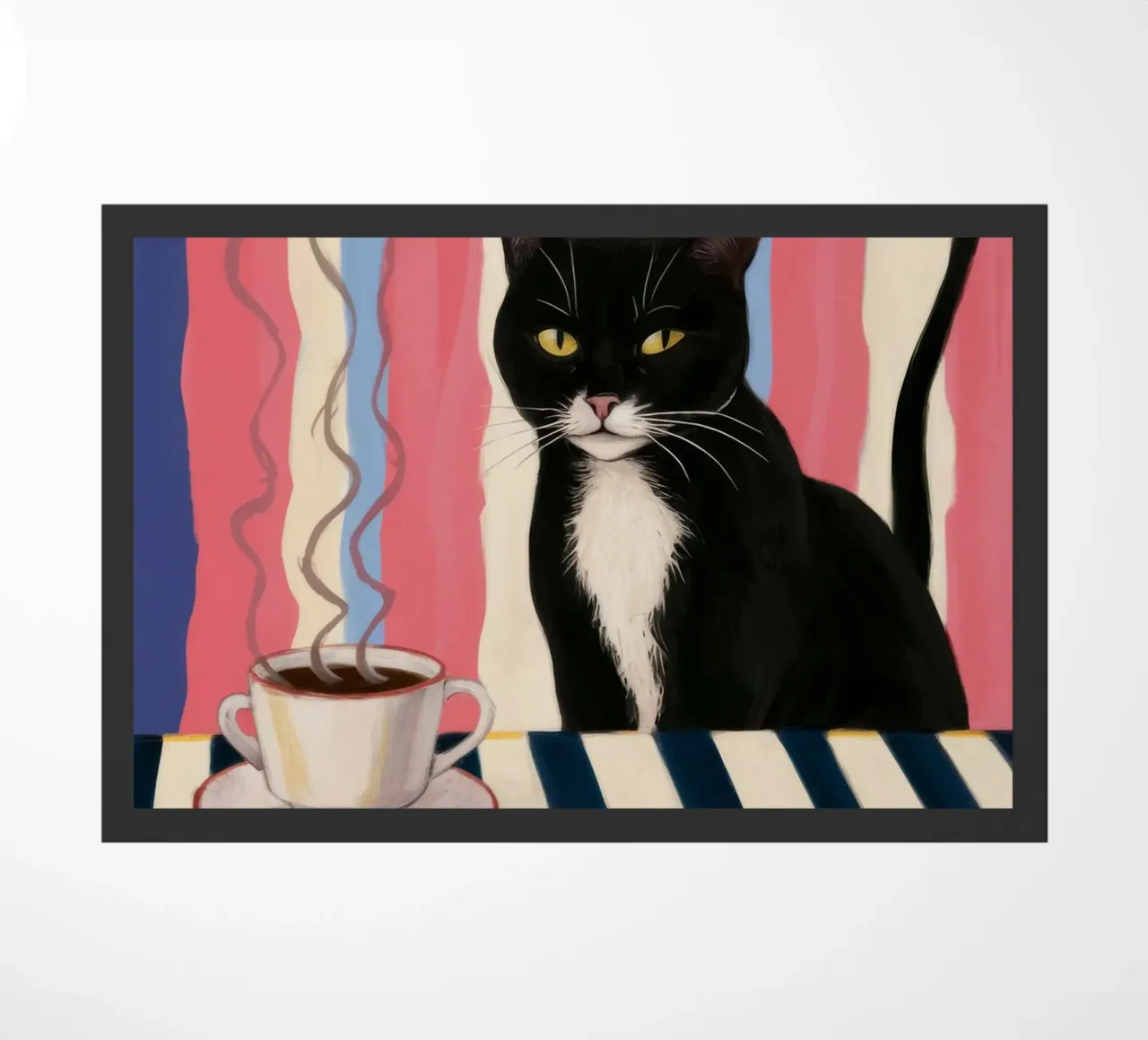 Contemplazione del gatto del caffè zerbino da Paez Harmony
