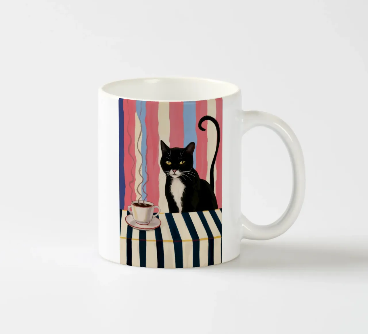 Contemplation du chat de café mug en céramique de Paez Harmony