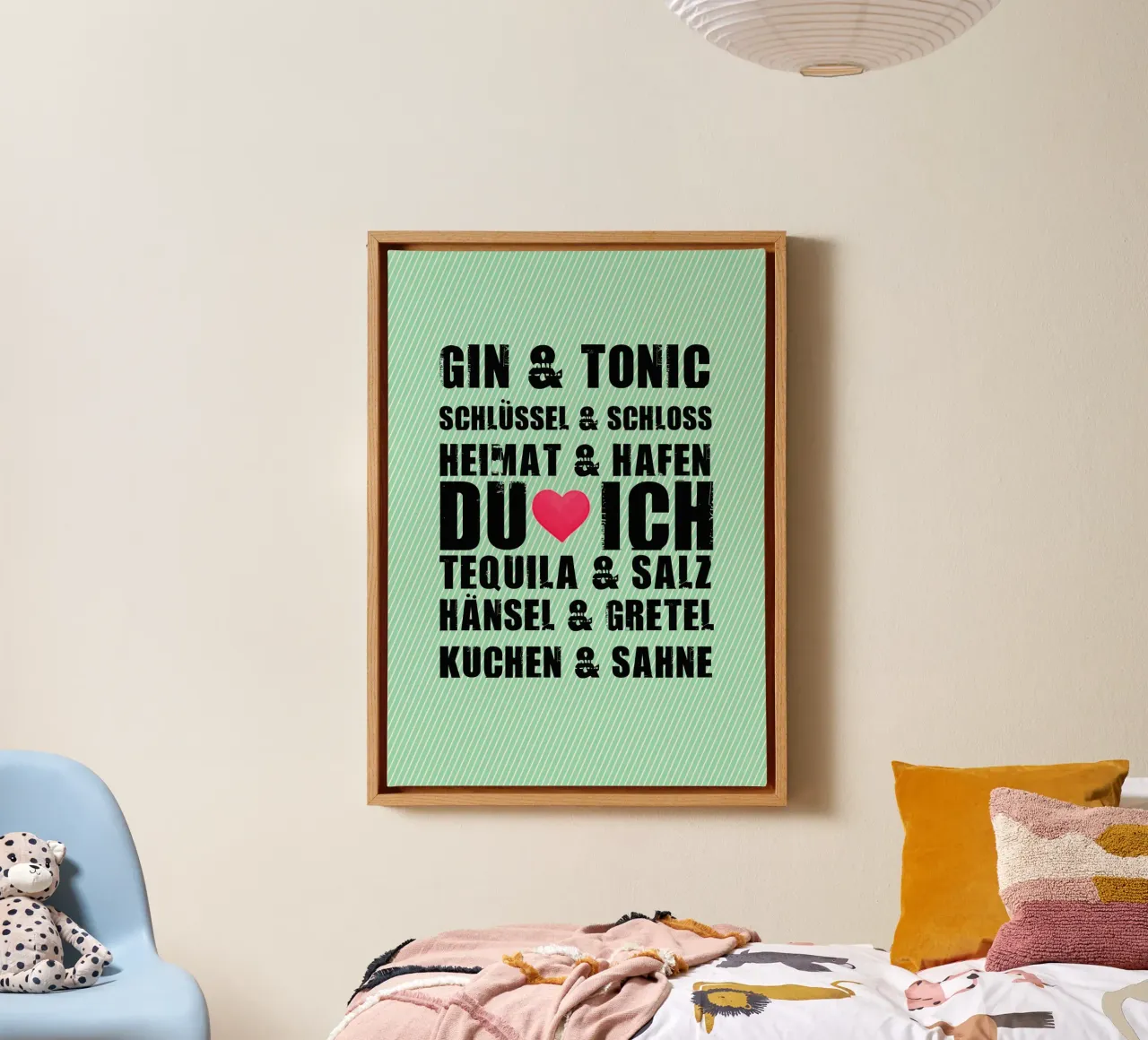 Du & ich canvas by anna-liebt