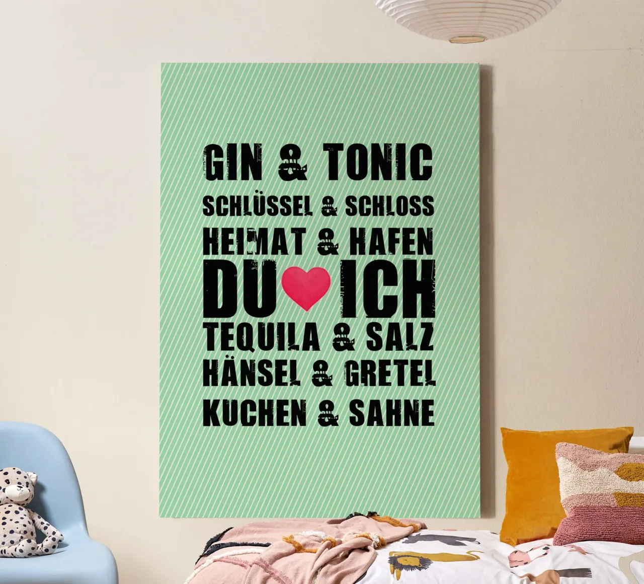 Du & ich canvas by anna-liebt