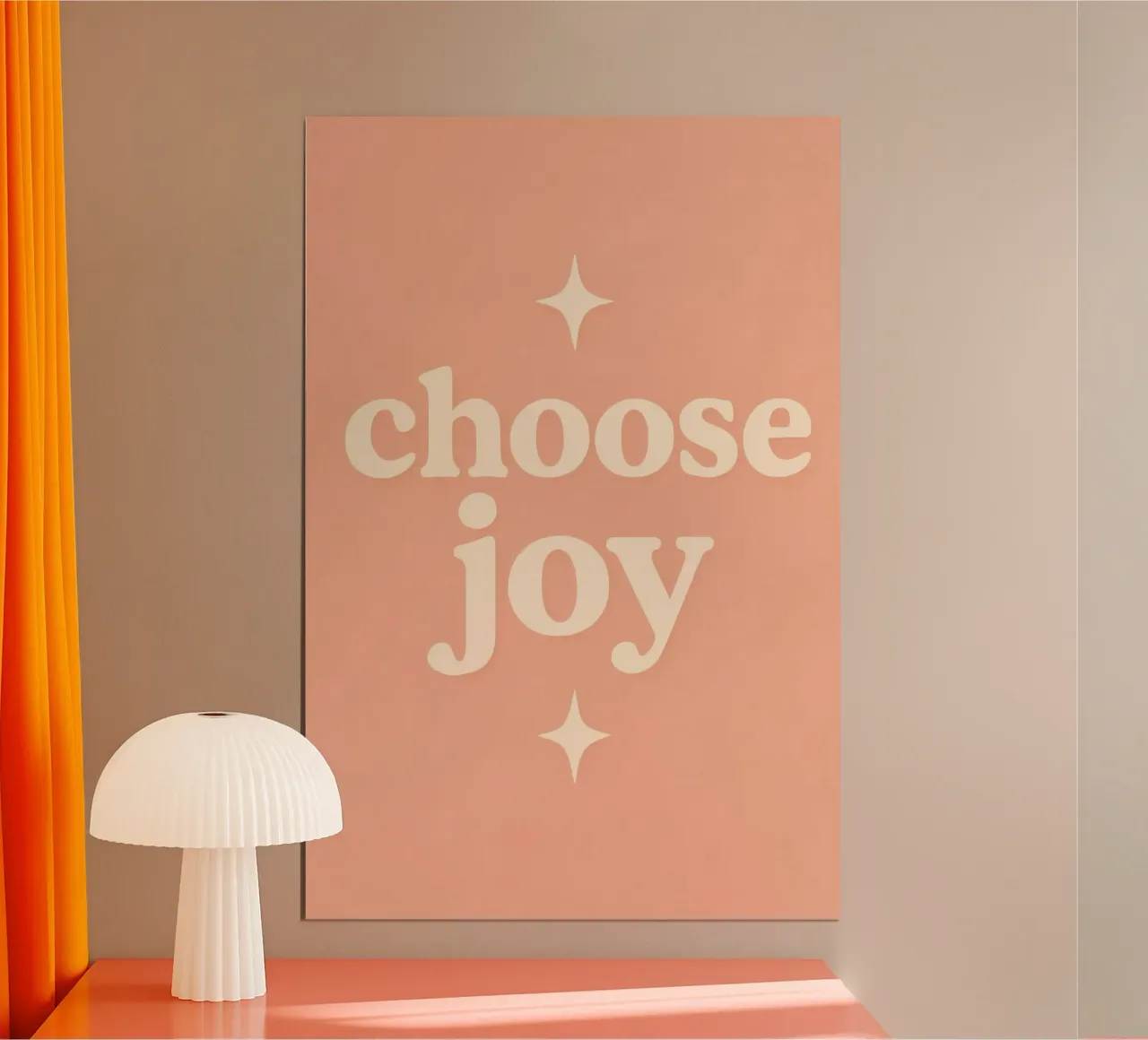 Choose Joy (Apricot) carta hahnemühle da treechild