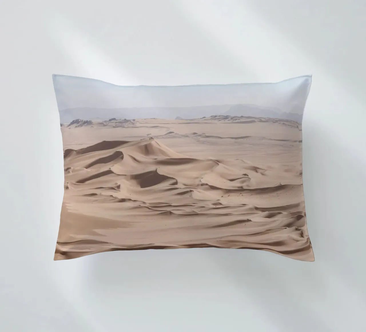 Sea of sand in the Sahara desert cuscino da photolovers
