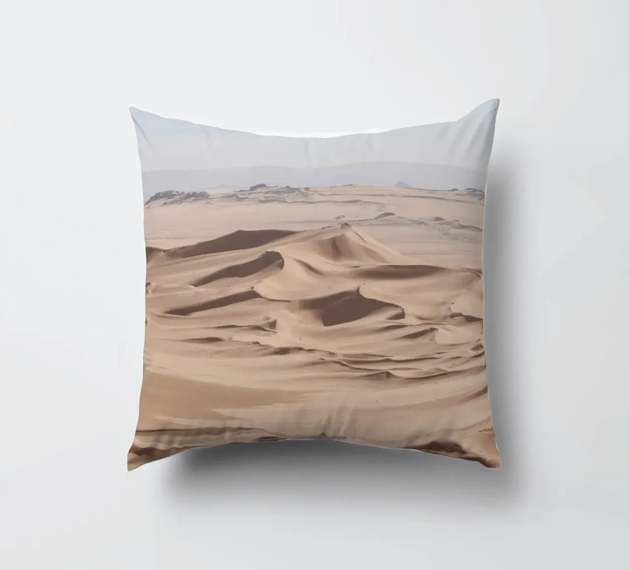 Sea of sand in the Sahara desert cuscino da photolovers