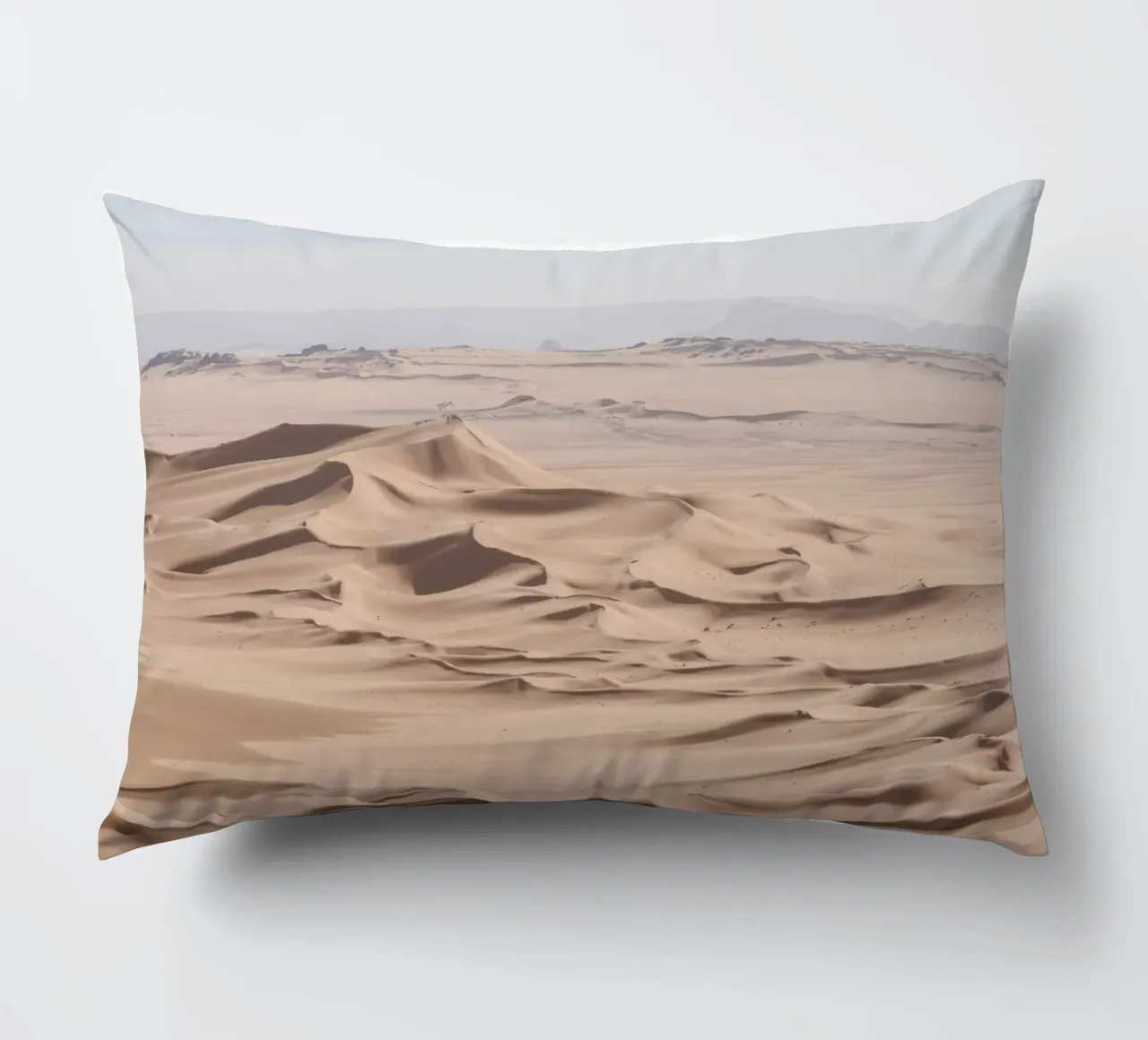 Sea of sand in the Sahara desert cuscino da photolovers