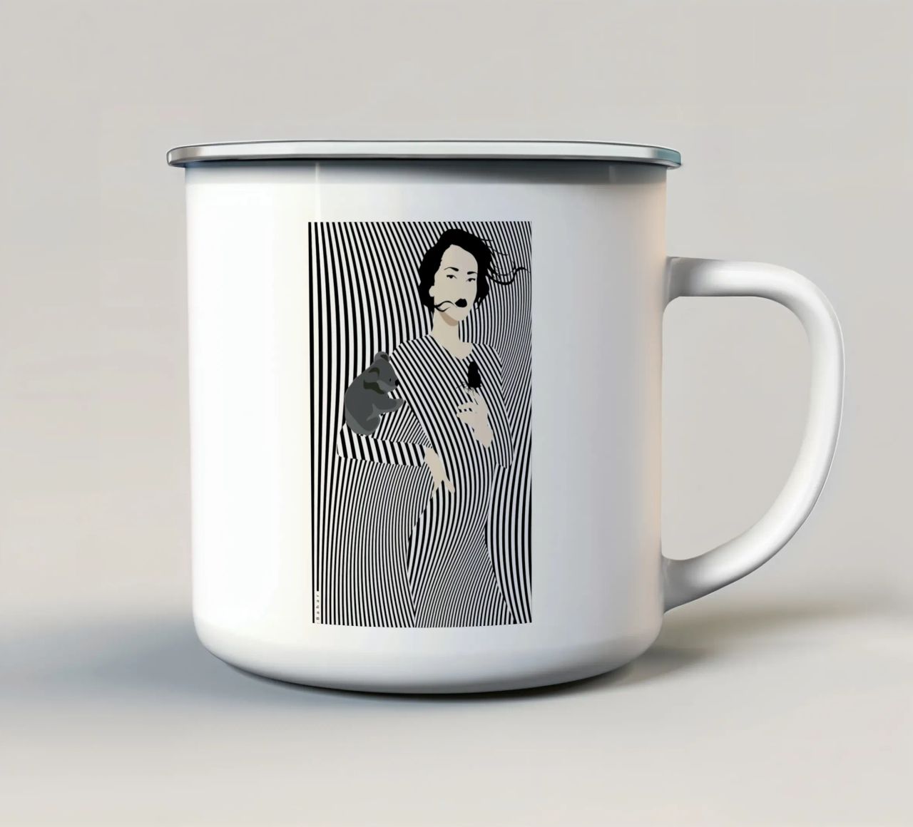 Koala tazza in smalto da Bahar Seyedin