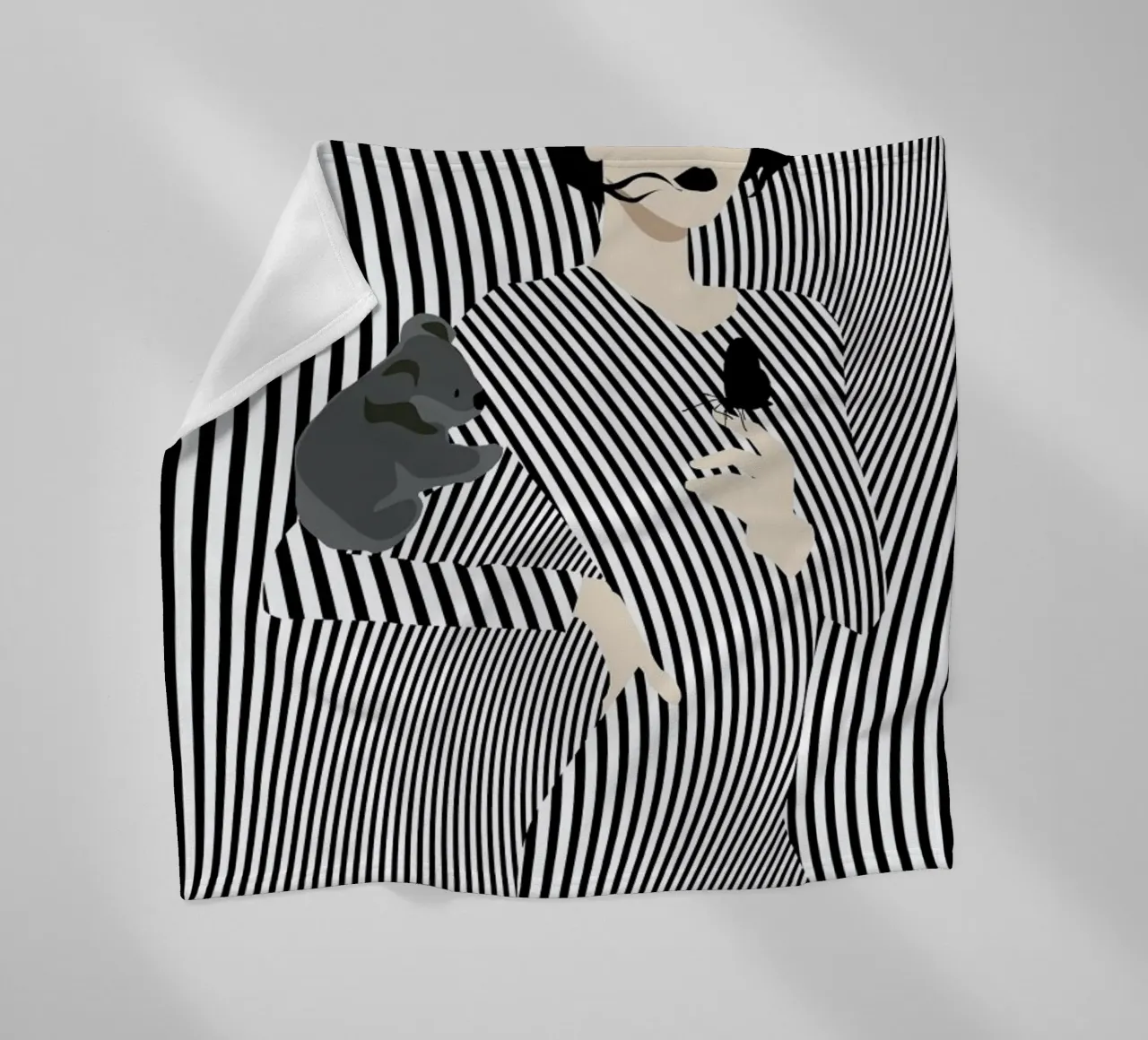 Koala Fleecedecke von Bahar Seyedin