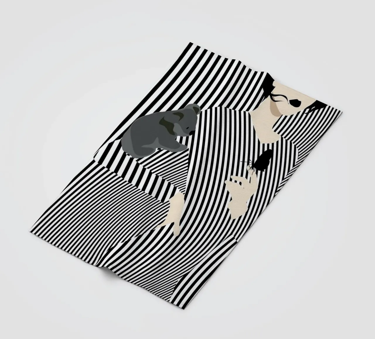 Koala Fleecedecke von Bahar Seyedin