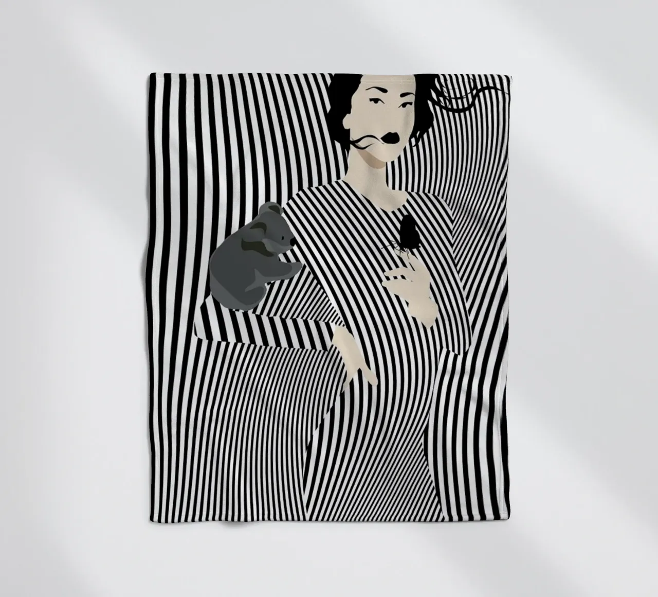 Koala Fleecedecke von Bahar Seyedin