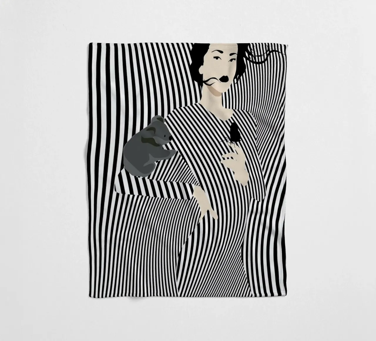 Koala Fleecedecke von Bahar Seyedin