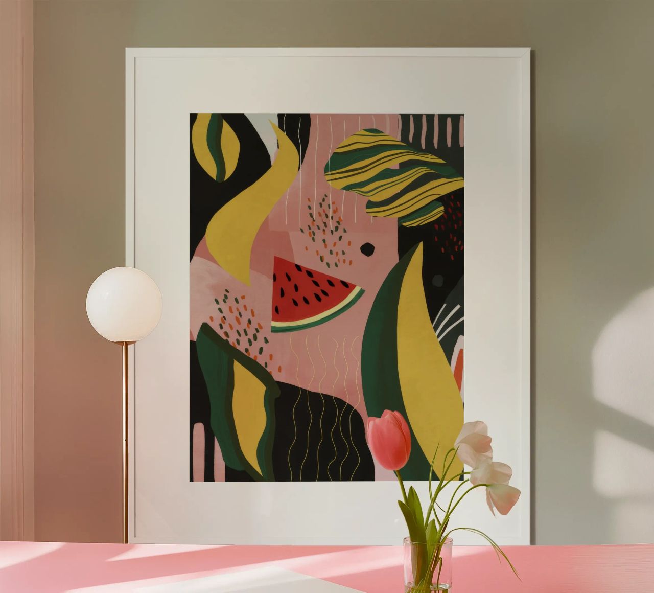 Abstract Watermelon Pop poster by Paez Harmony