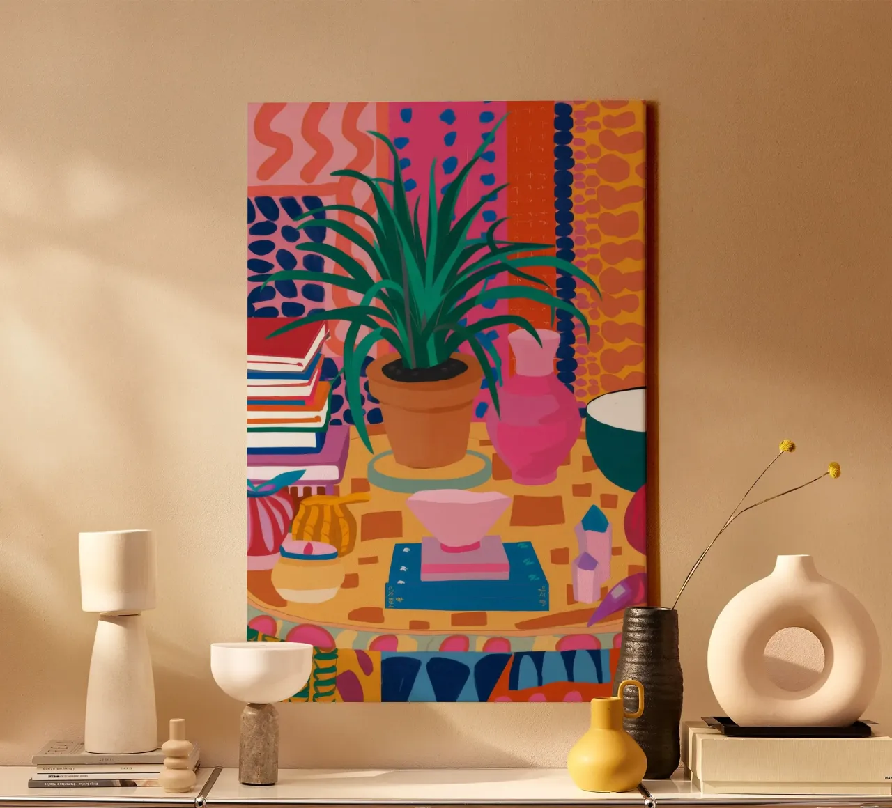 Boho Reading Nook canvas by Grande Serene