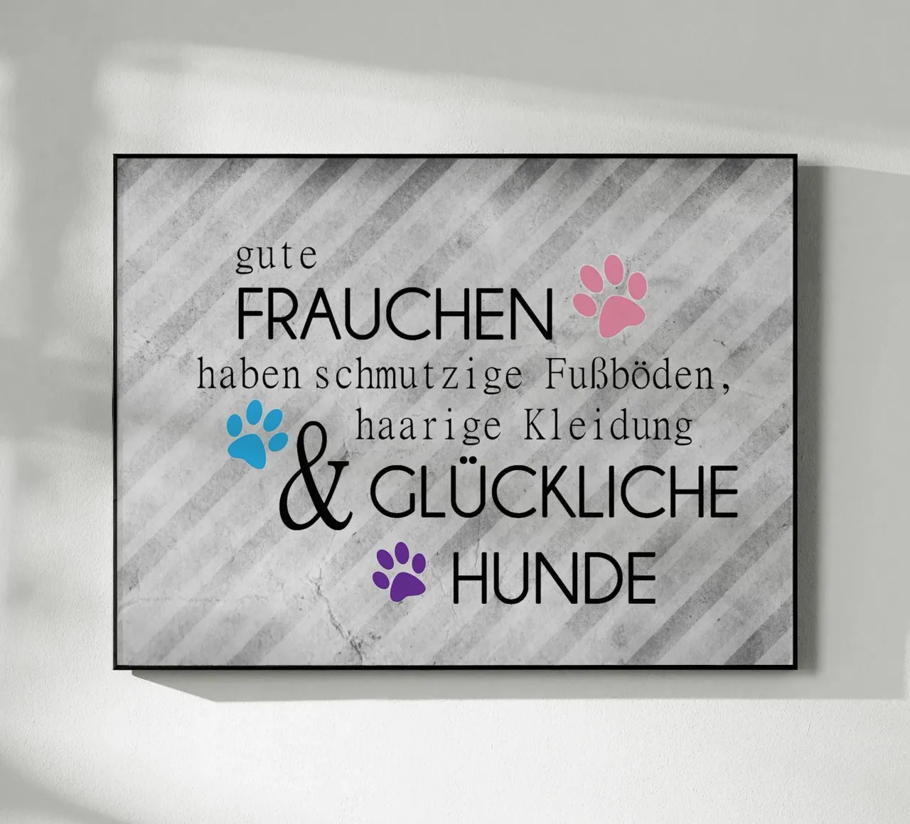 Gute Frauchen - glückliche Hunde acrylic glass by anna-liebt