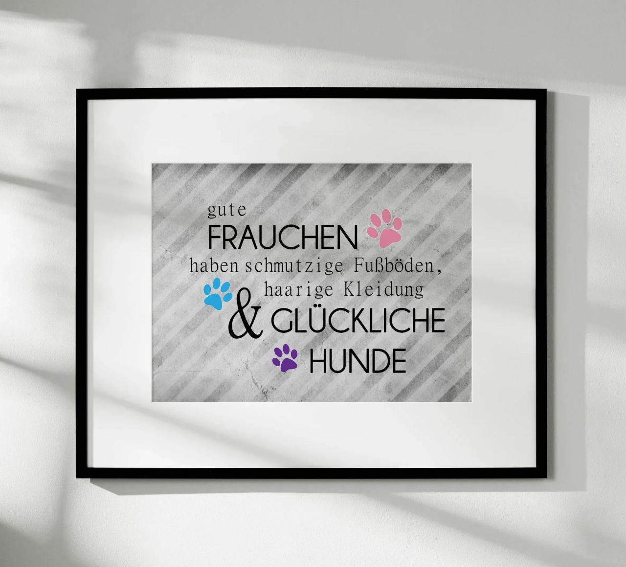 Gute Frauchen - glückliche Hunde Poster von anna-liebt