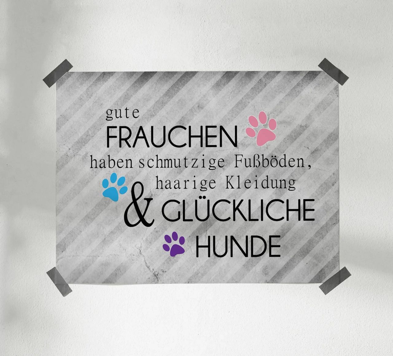 Gute Frauchen - glückliche Hunde Poster von anna-liebt