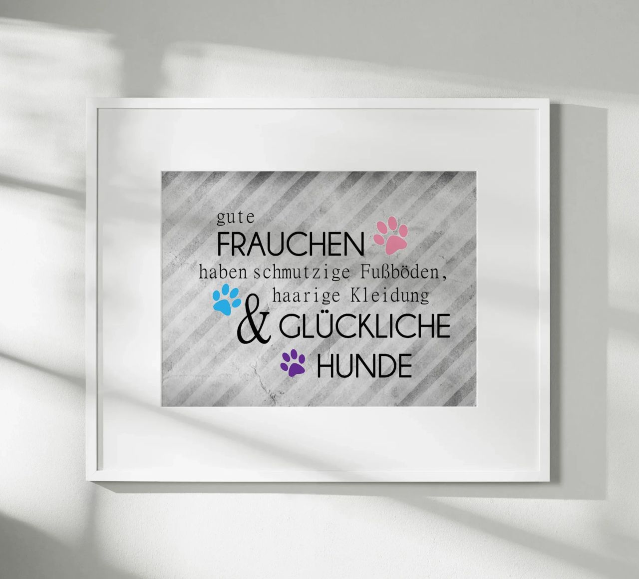 Gute Frauchen - glückliche Hunde Poster von anna-liebt