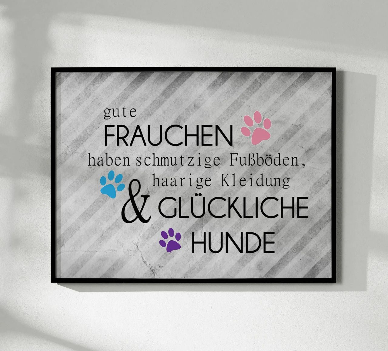 Gute Frauchen - glückliche Hunde Poster von anna-liebt