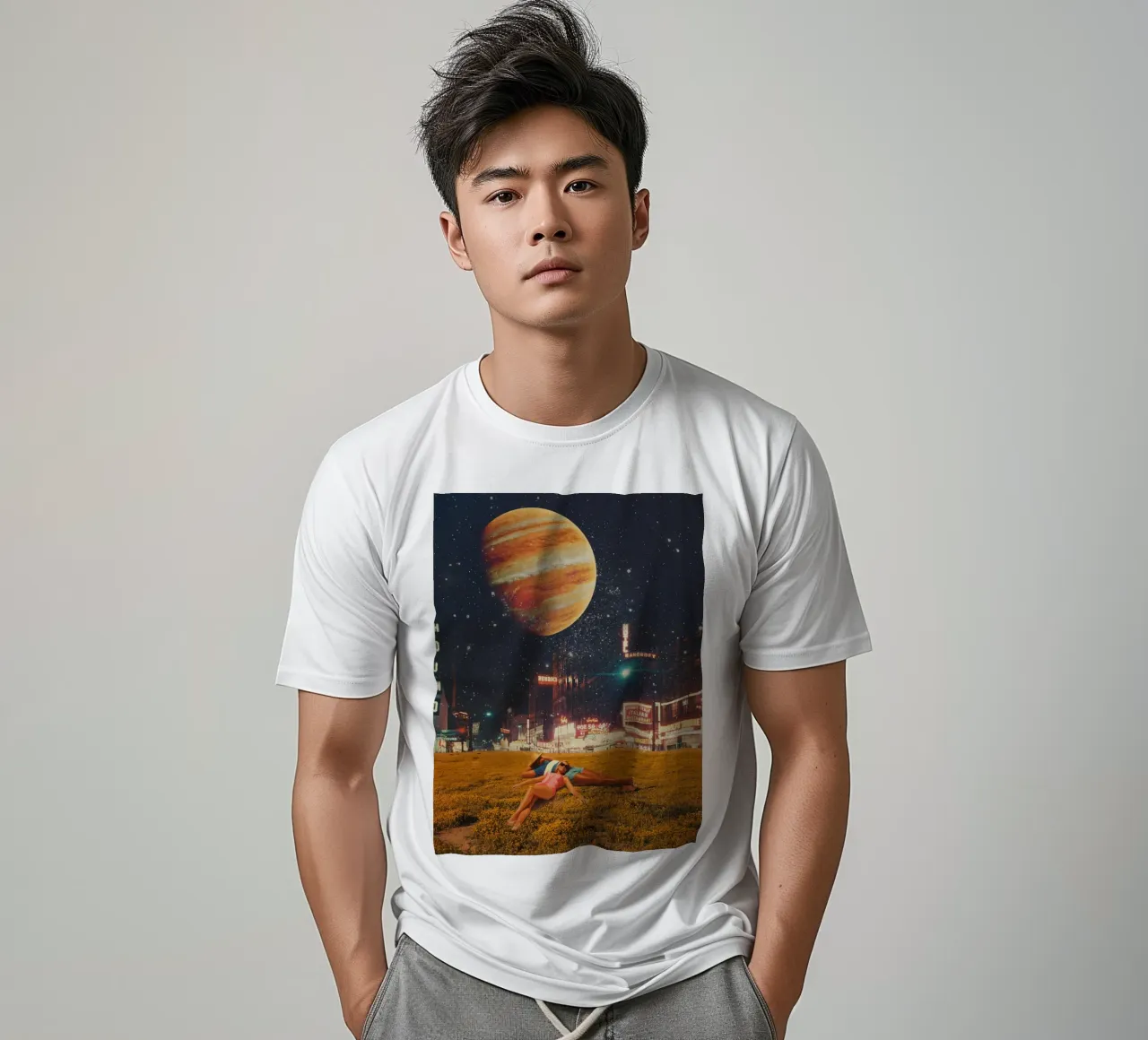a postcard from year 2349 t-shirt da Frank Moth