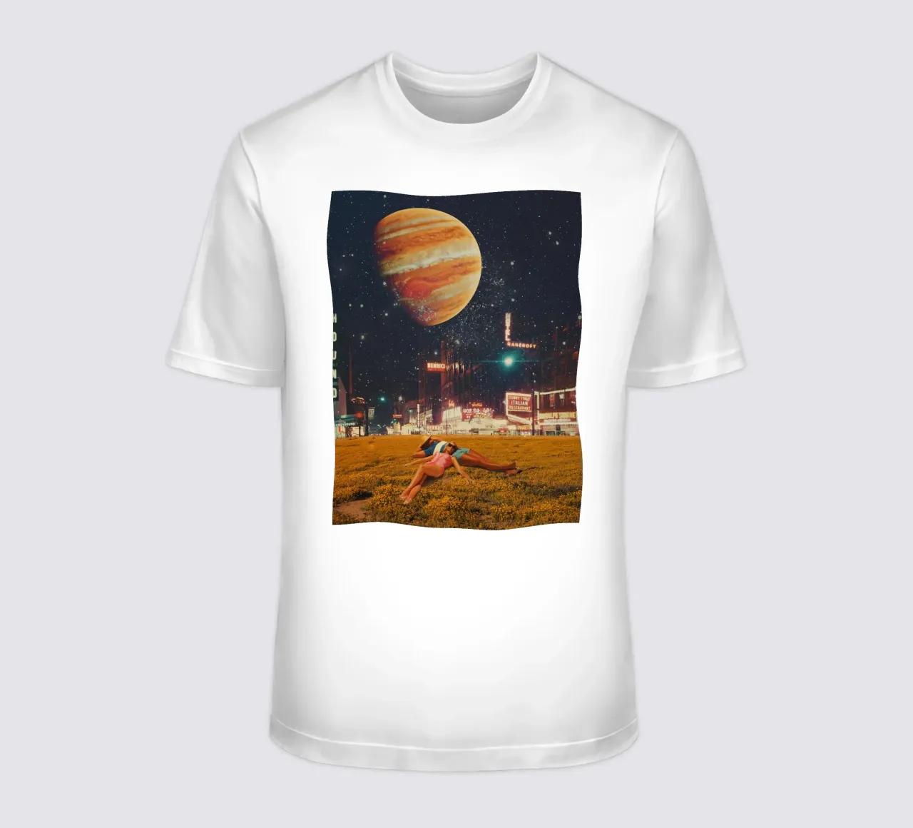 a postcard from year 2349 t-shirt da Frank Moth