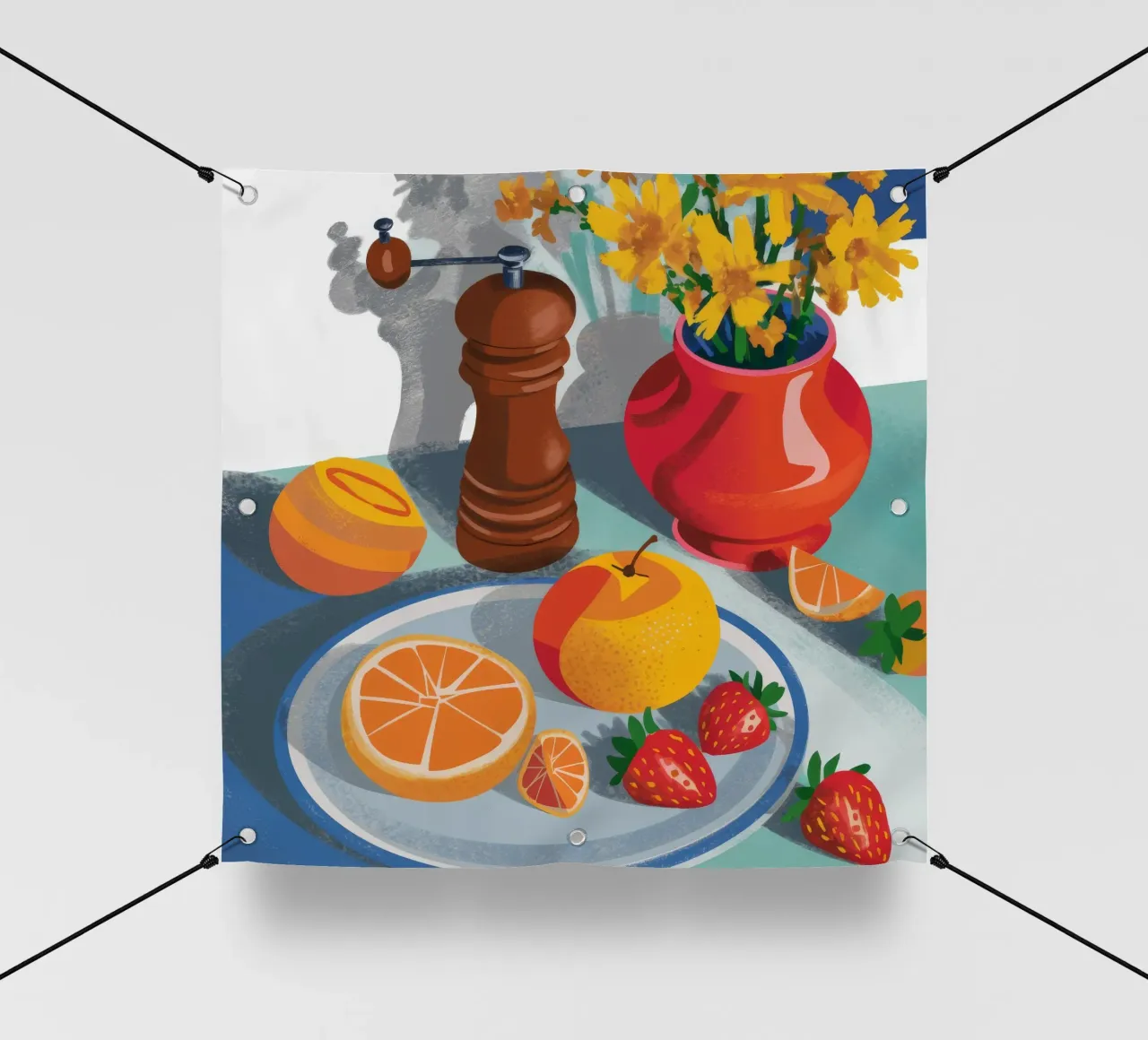 Sole Limone Quiete telo in pvc da Grande Serene