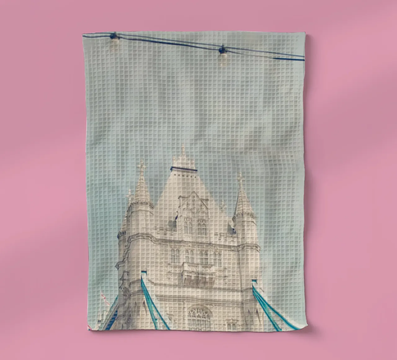 Dreamy Tower Bridge London Photographic Art torchon de GraceDigitalArtCo