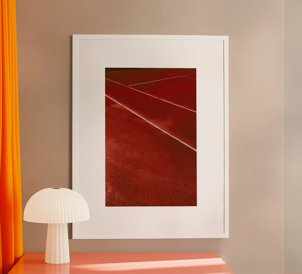 Lines On The Tennis Court poster de Sebastian Hilgetag