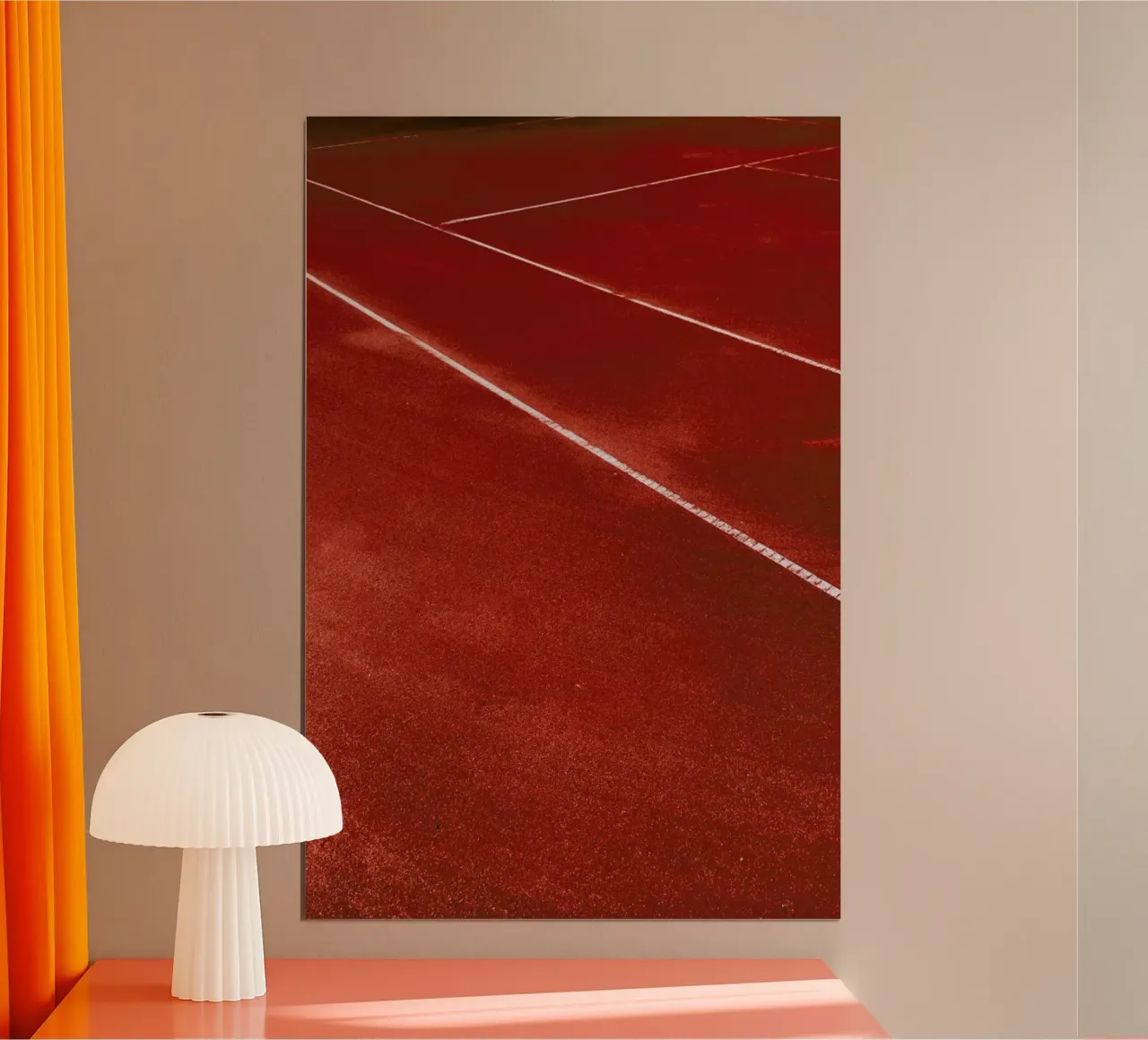 Lines On The Tennis Court poster de Sebastian Hilgetag