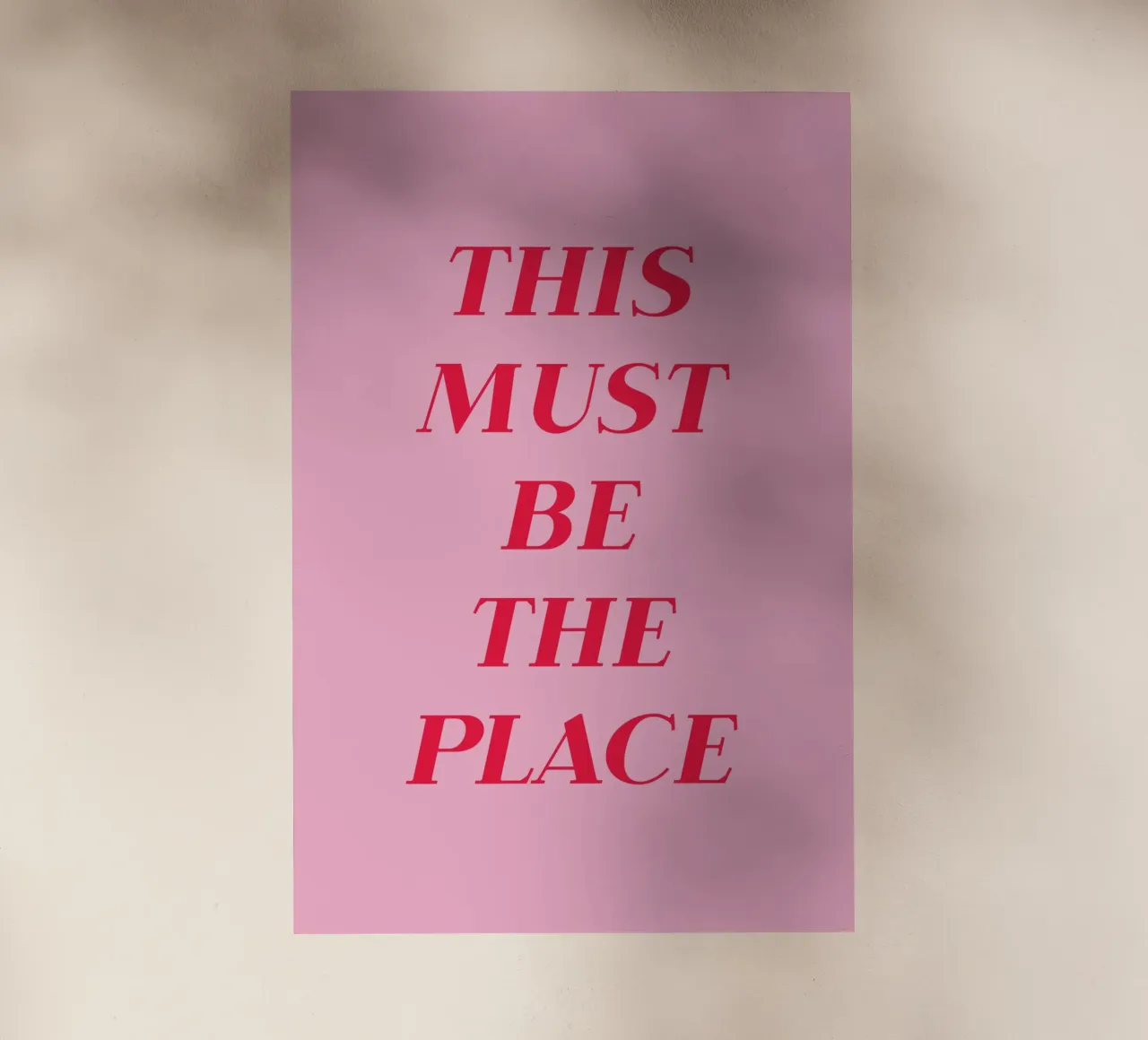 Pink and Red This Must Be The Place Art pellicola backlit da GraceDigitalArtCo