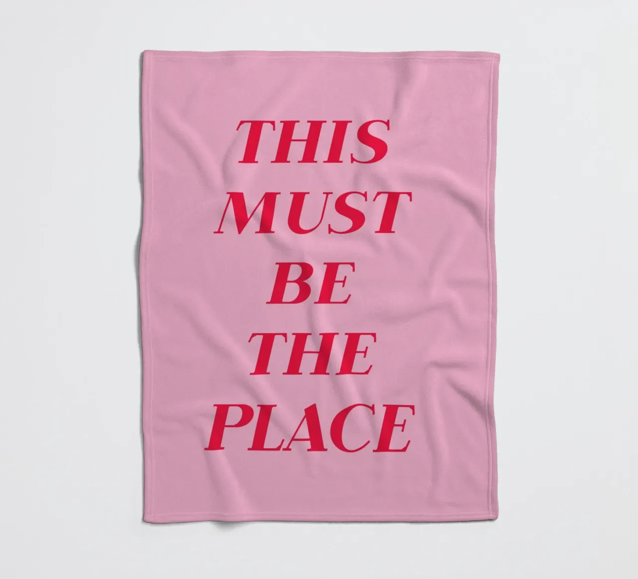 Pink and Red This Must Be The Place Art coperta in pile da GraceDigitalArtCo